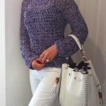 白いパンツのコーデ 浅草の休日
