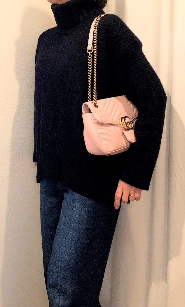 GUCCIのピンクのバッグのコーデ | 50代になっても 洋服好き主婦のファッションブログ