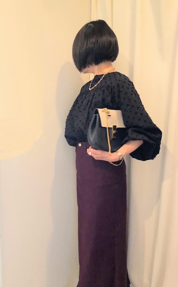 ロングマキシ丈のスカートにはライダース！ | 50代になっても 洋服好き主婦のファッションブログ