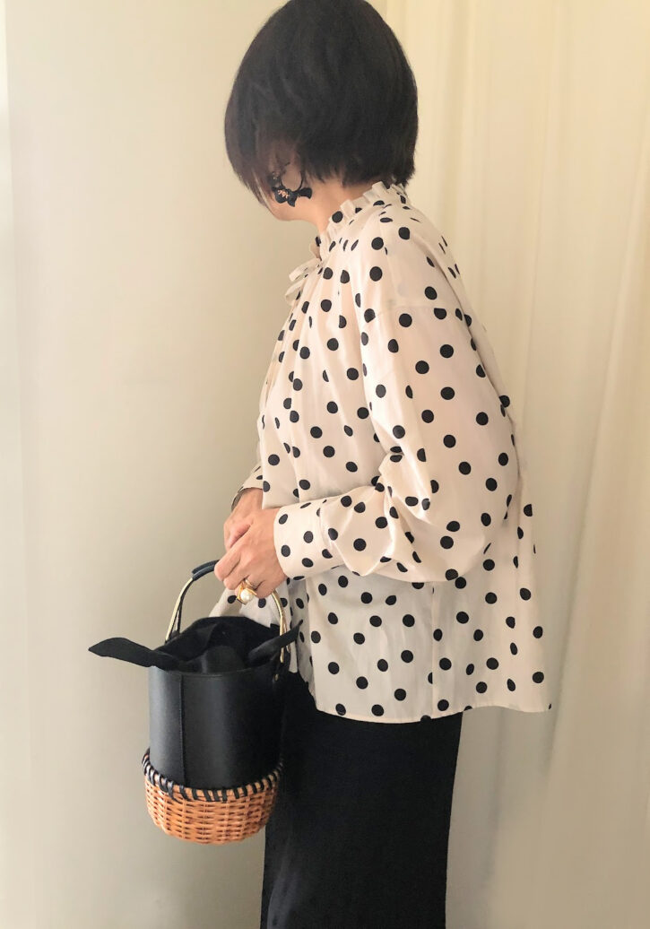 水玉ブラウス＊水玉スカートのコーデ | …
